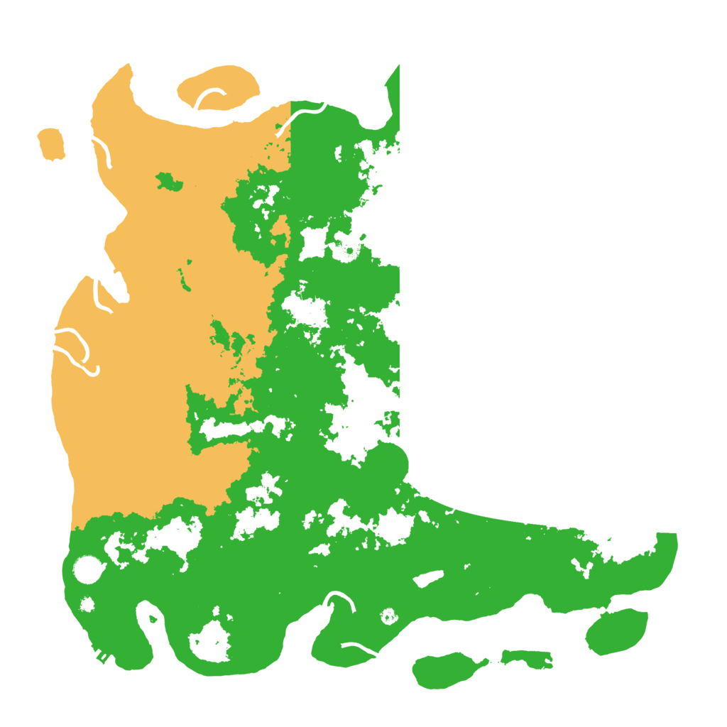 Biome Rust Map: Procedural Map, Size: 4500, Seed: 129754588