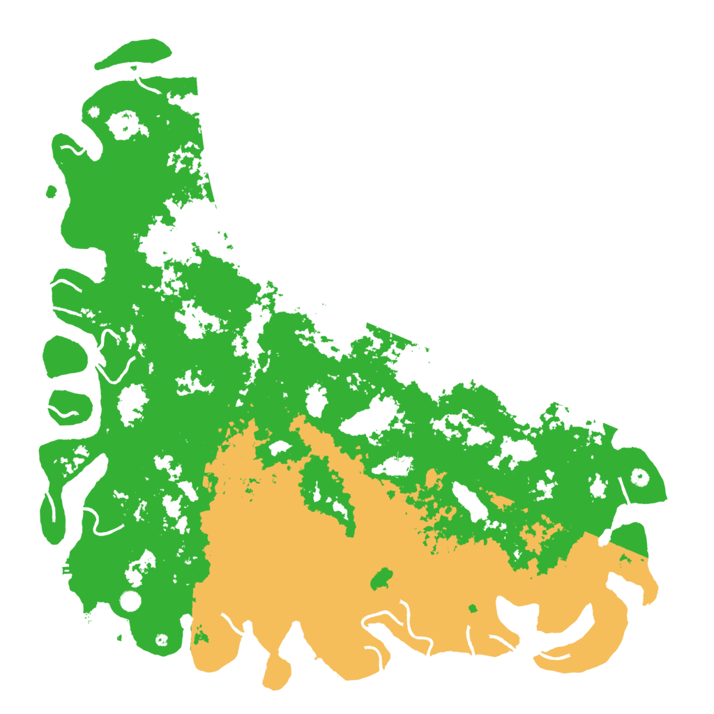 Biome Rust Map: Procedural Map, Size: 6000, Seed: 6454720