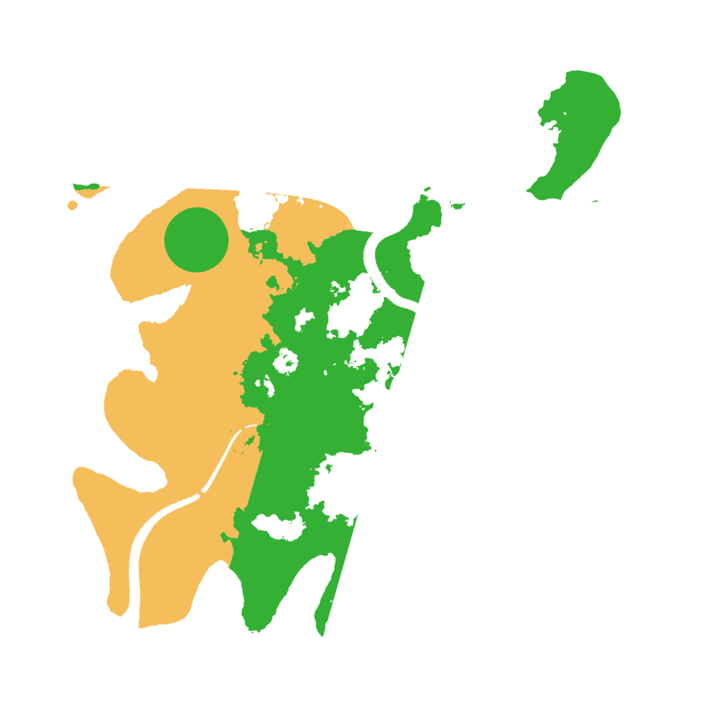 Biome Rust Map: Procedural Map, Size: 3000, Seed: 168833337