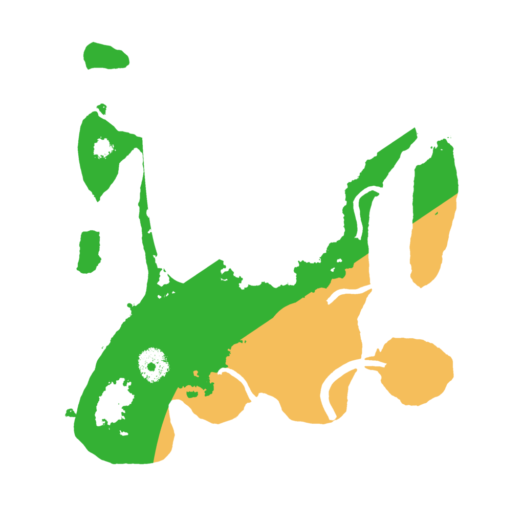 Biome Rust Map: Procedural Map, Size: 2500, Seed: 1516884207
