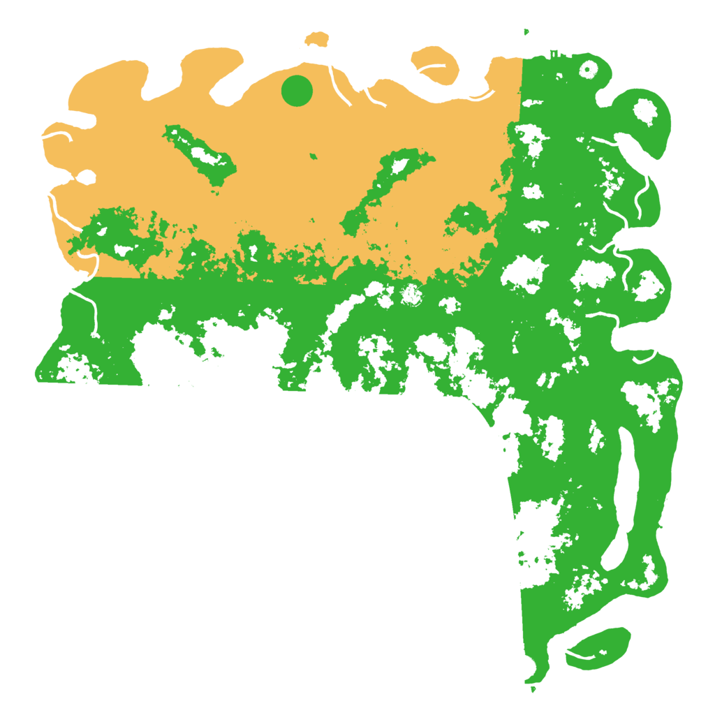 Biome Rust Map: Procedural Map, Size: 6000, Seed: 1063477514