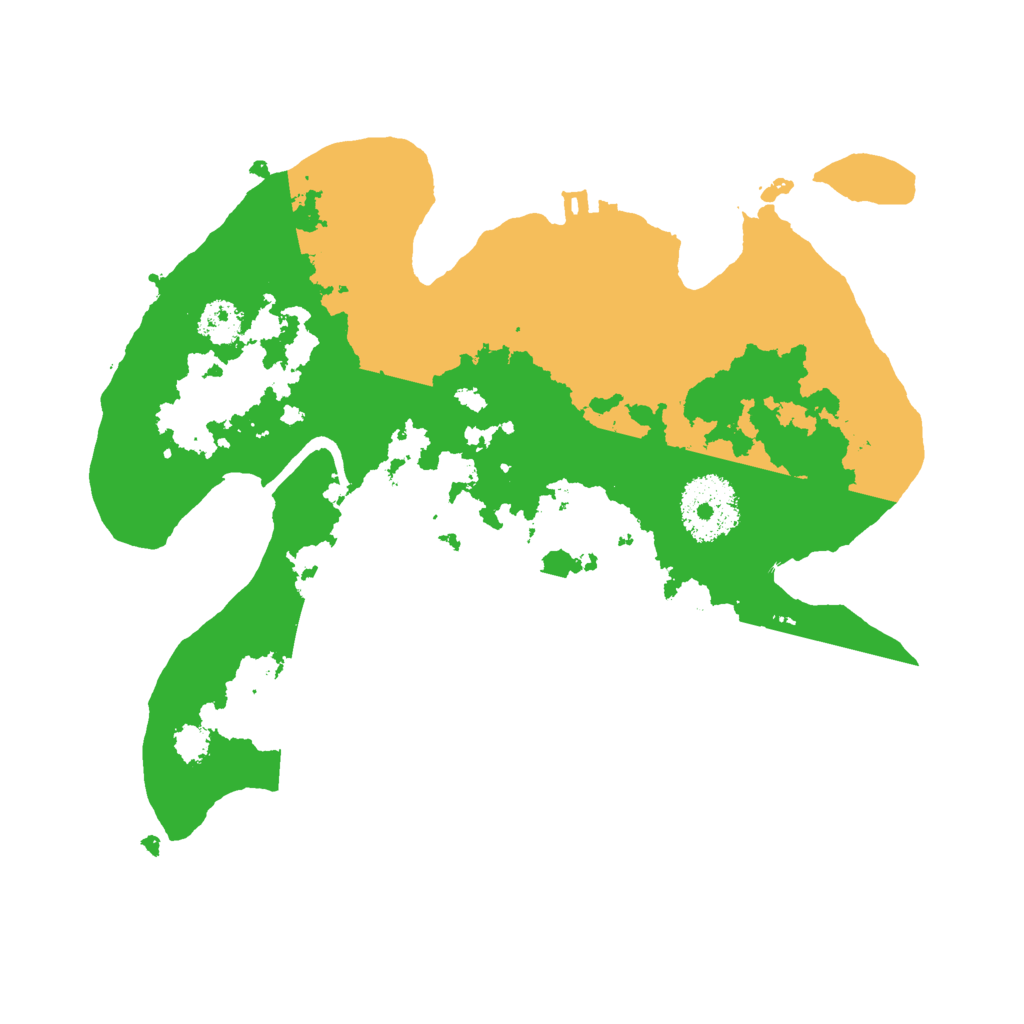 Biome Rust Map: Procedural Map, Size: 2500, Seed: 654168135
