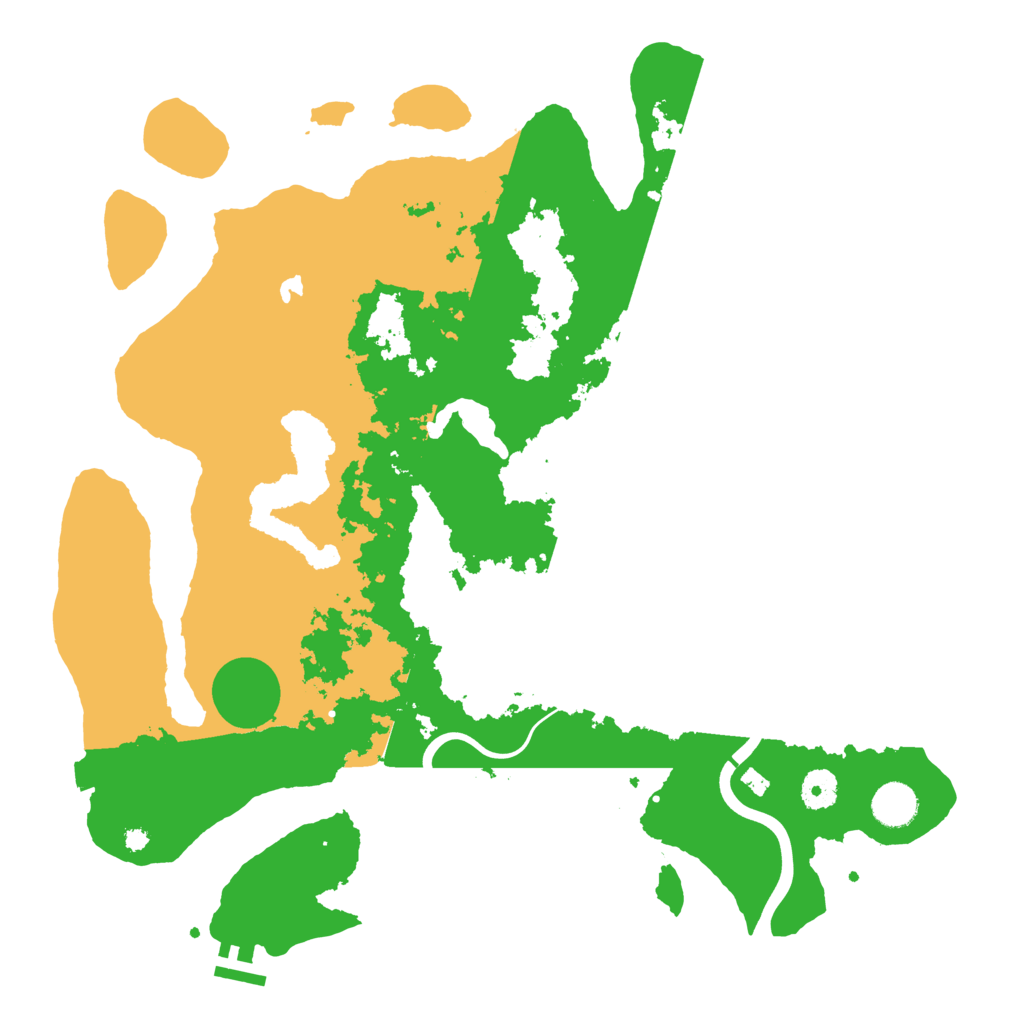 Biome Rust Map: Procedural Map, Size: 4000, Seed: 4444444