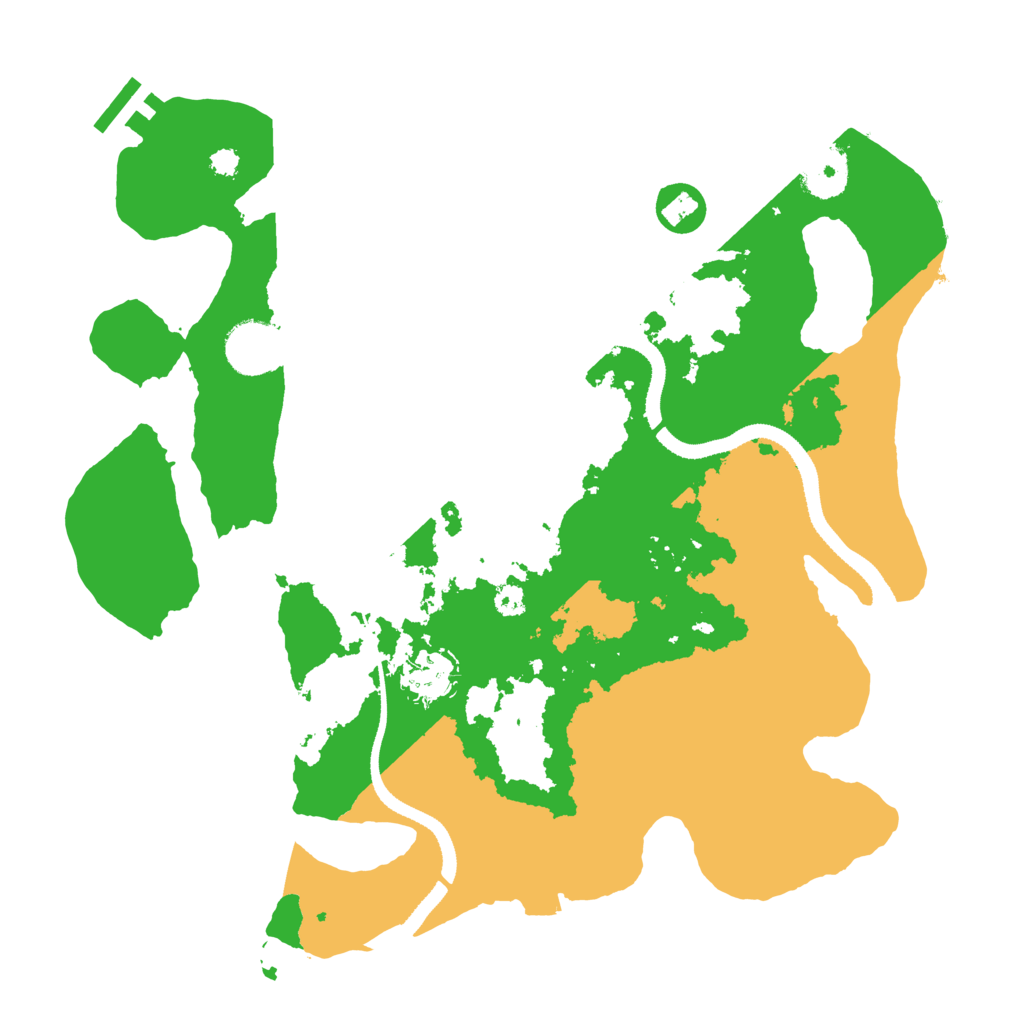 Biome Rust Map: Procedural Map, Size: 3300, Seed: 30370929