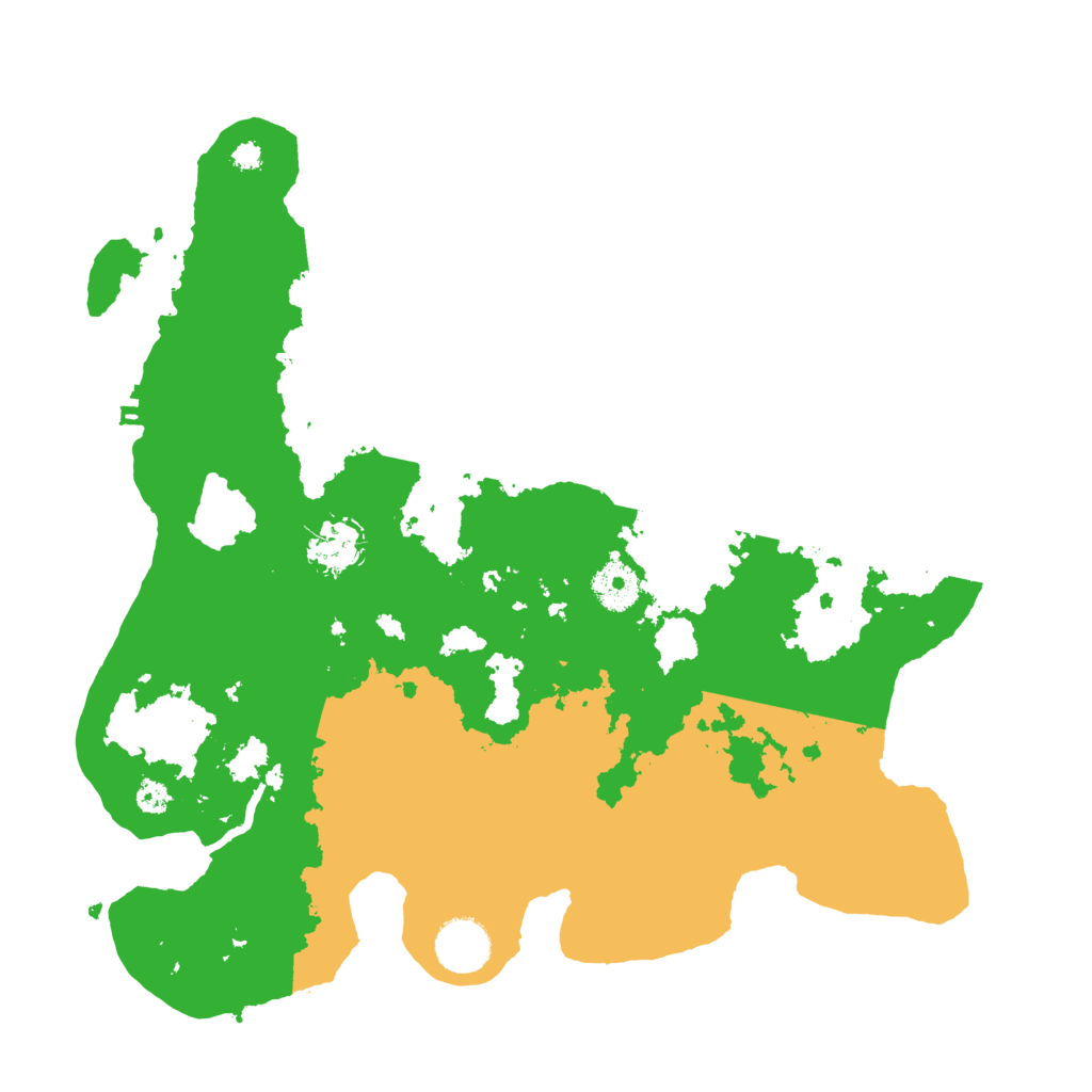 Biome Rust Map: Procedural Map, Size: 3500, Seed: 415432448