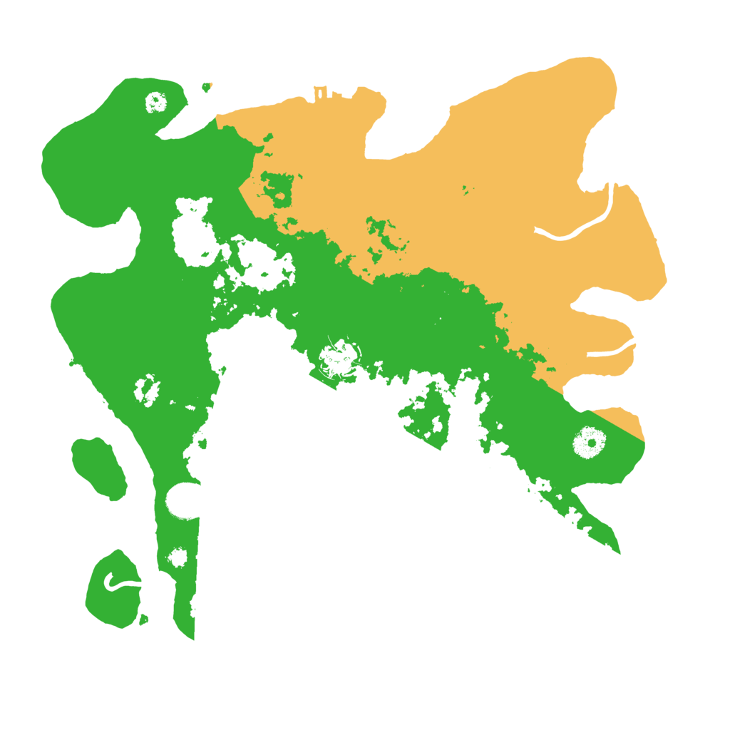 Biome Rust Map: Procedural Map, Size: 3500, Seed: 119591056