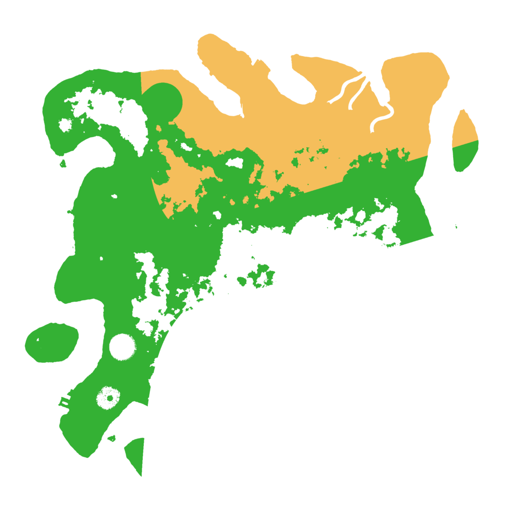 Biome Rust Map: Procedural Map, Size: 3500, Seed: 548416687