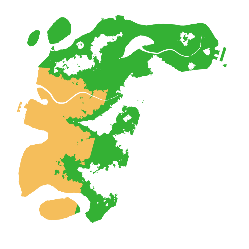 Biome Rust Map: Procedural Map, Size: 3500, Seed: 597913697