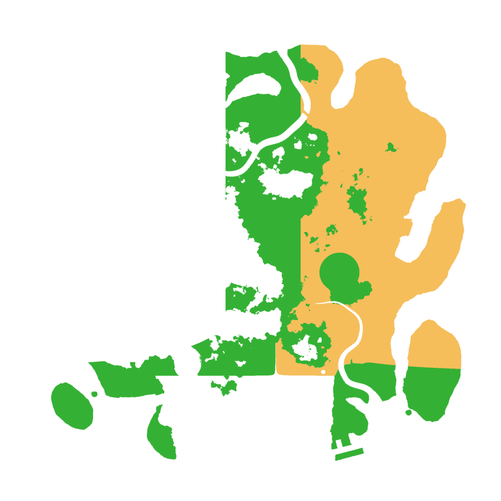 Biome Rust Map: Procedural Map, Size: 3350, Seed: 325235235