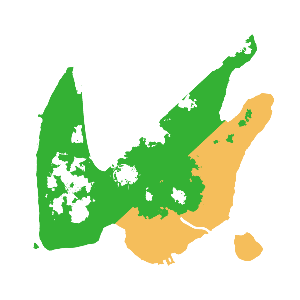 Biome Rust Map: Procedural Map, Size: 2500, Seed: 4346