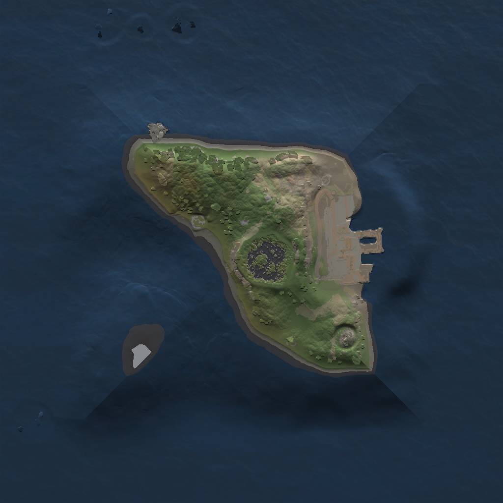 Rust Map: Procedural Map, Size: 1250, Seed: 2131, 4 Monuments