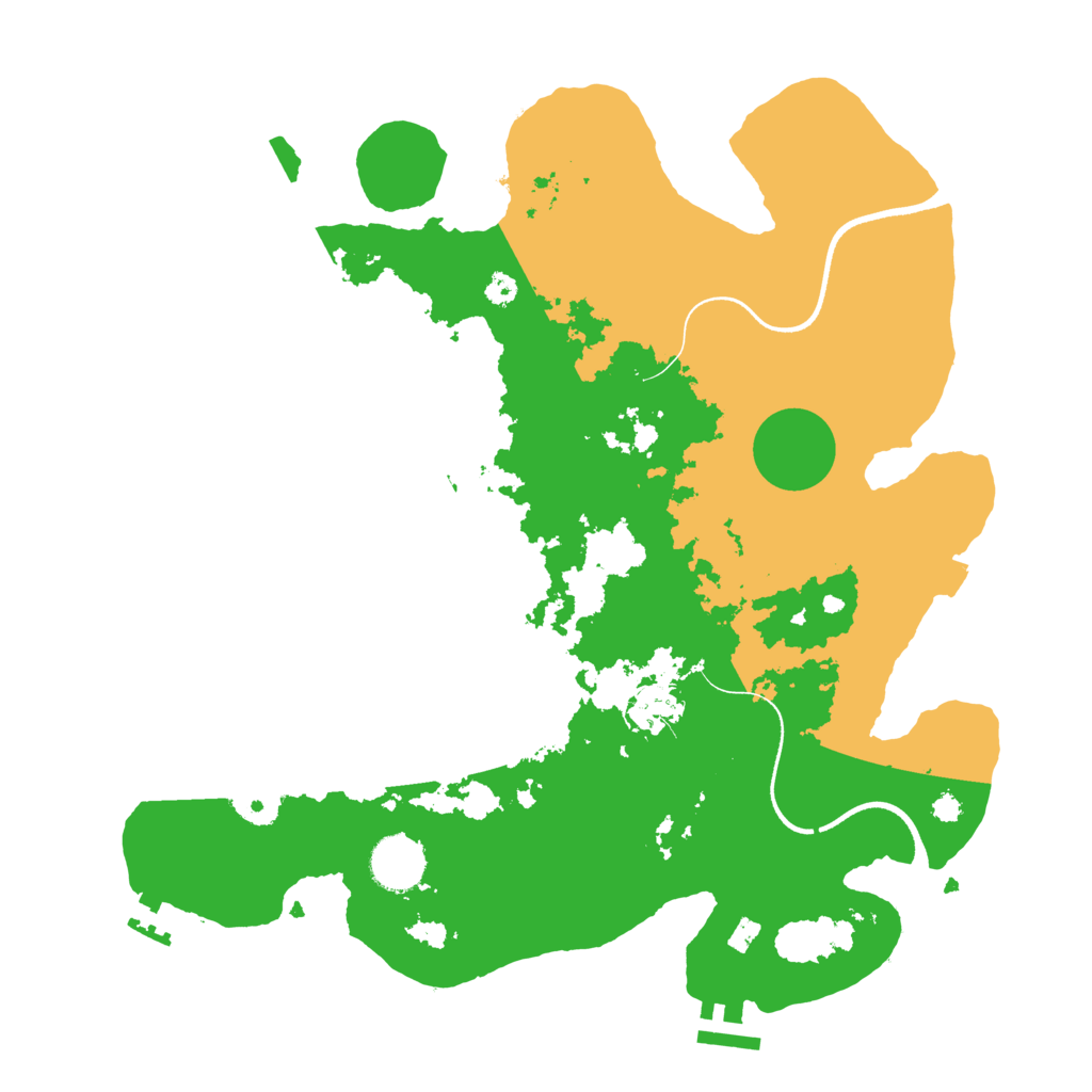 Biome Rust Map: Procedural Map, Size: 3500, Seed: 652077041