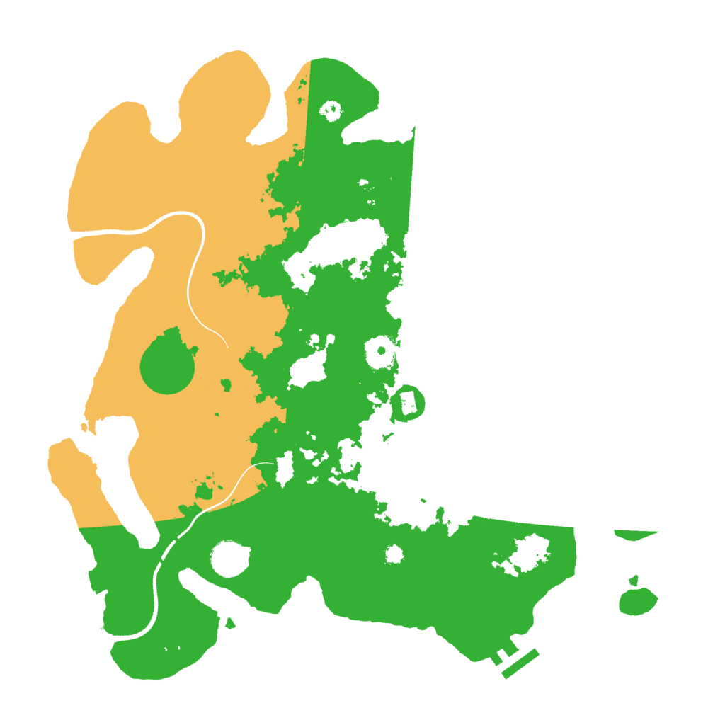 Biome Rust Map: Procedural Map, Size: 3500, Seed: 1045176287