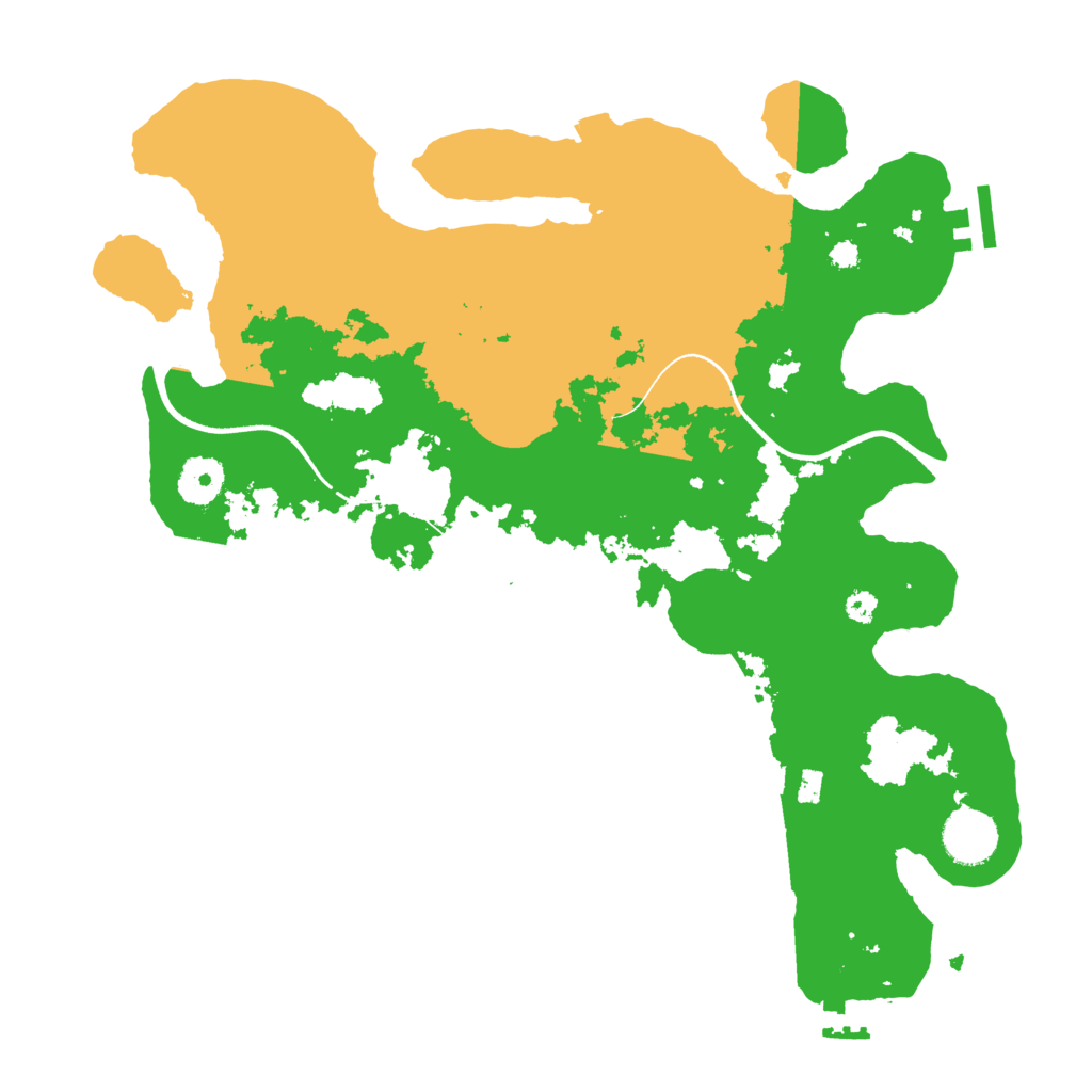 Biome Rust Map: Procedural Map, Size: 3500, Seed: 1940010523