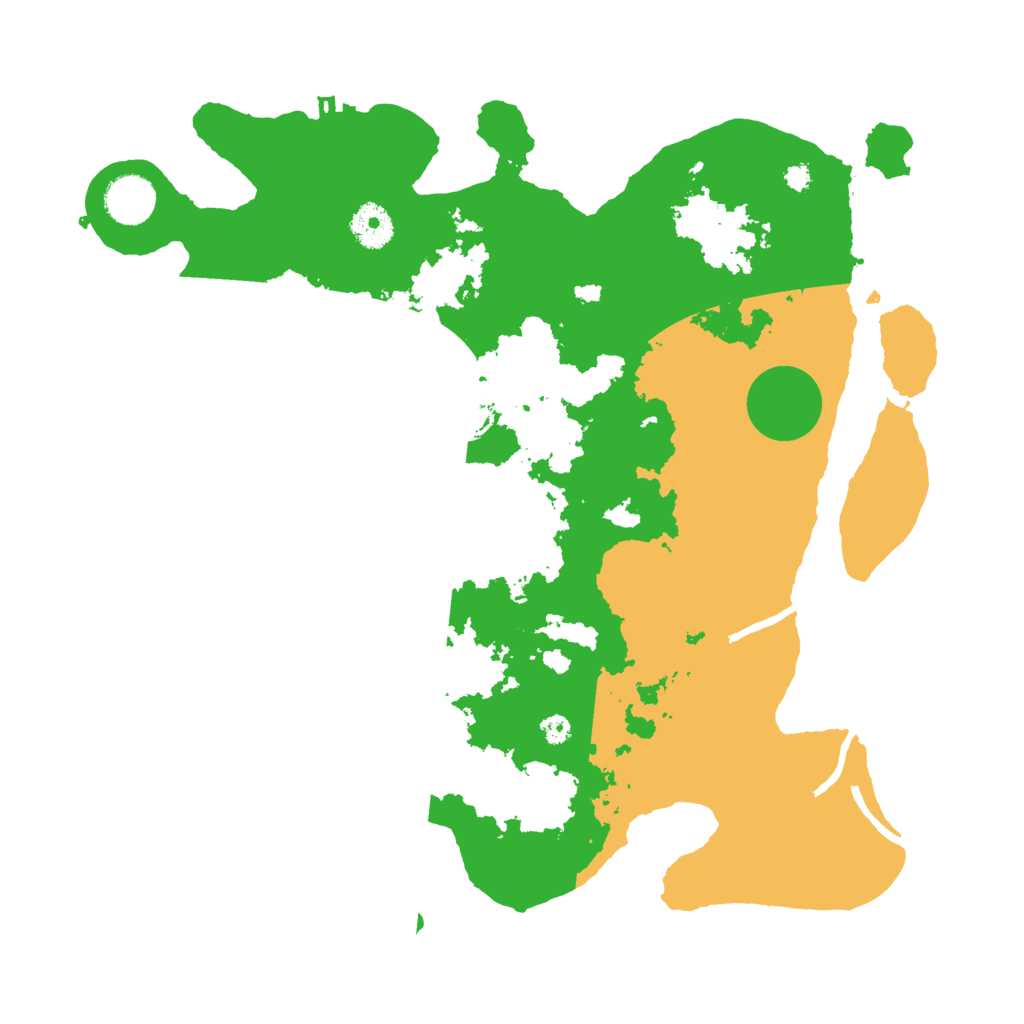 Biome Rust Map: Procedural Map, Size: 3600, Seed: 11104