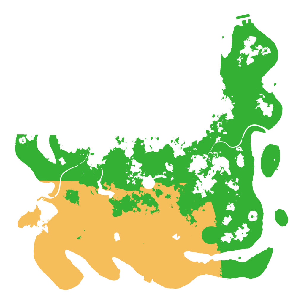 Biome Rust Map: Procedural Map, Size: 4500, Seed: 1857568015