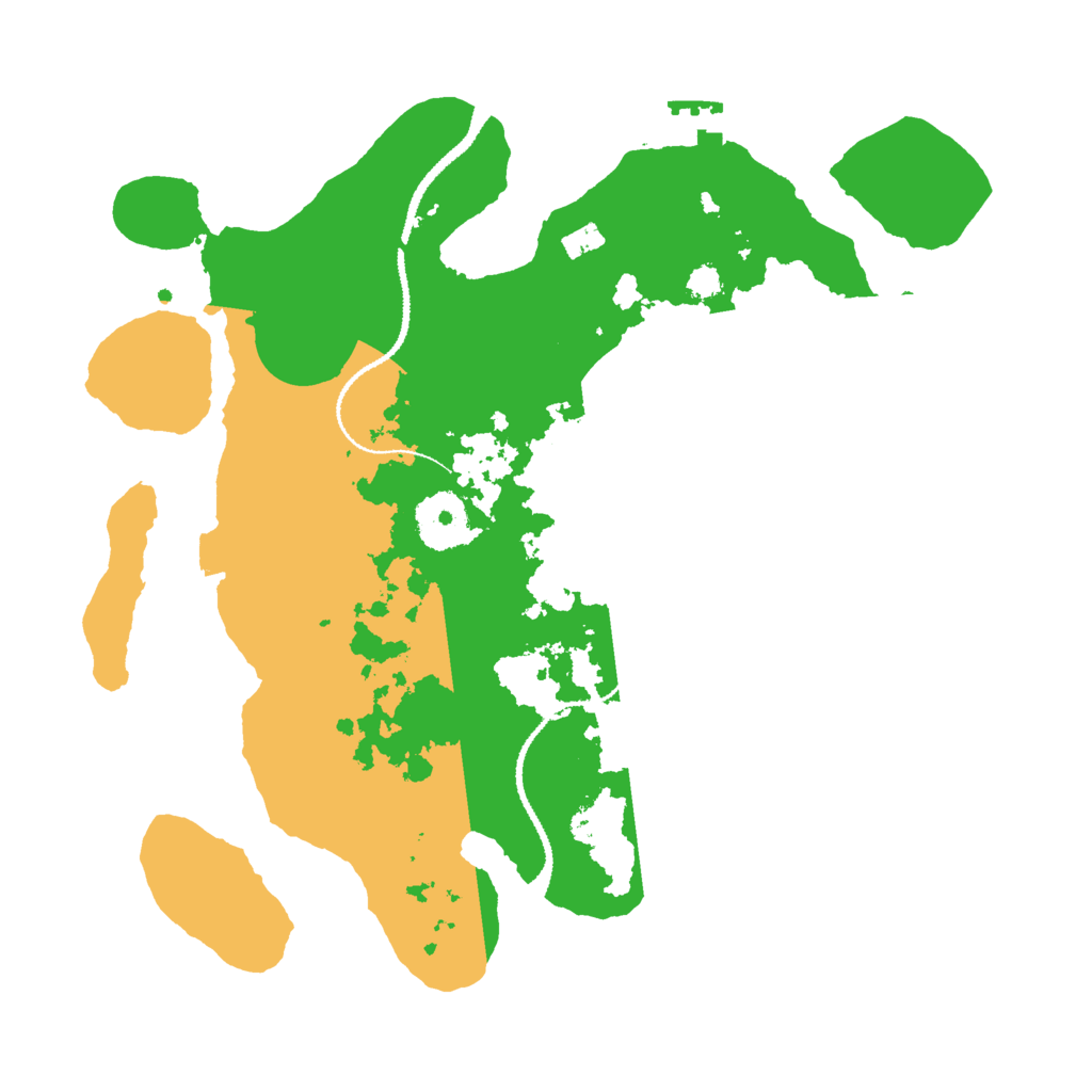 Biome Rust Map: Procedural Map, Size: 3000, Seed: 1293936980