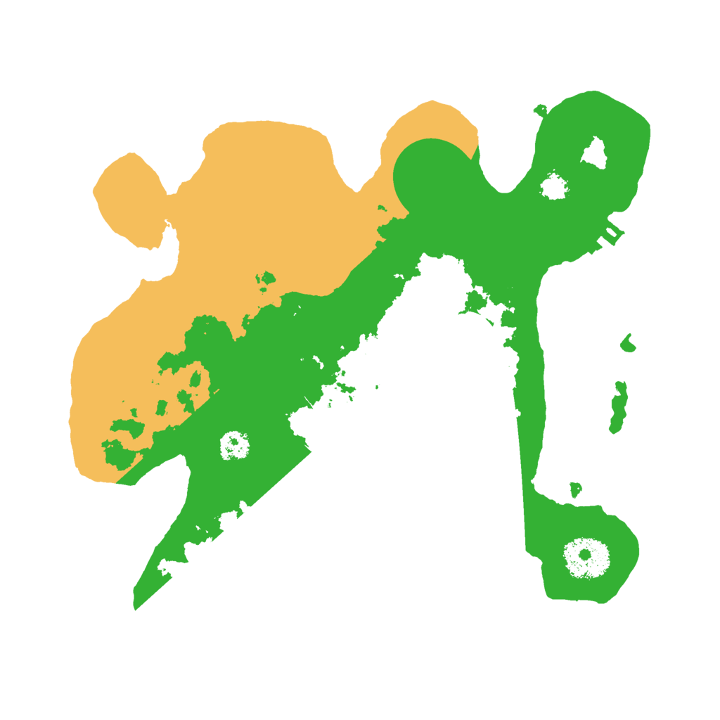 Biome Rust Map: Procedural Map, Size: 2500, Seed: 298197589