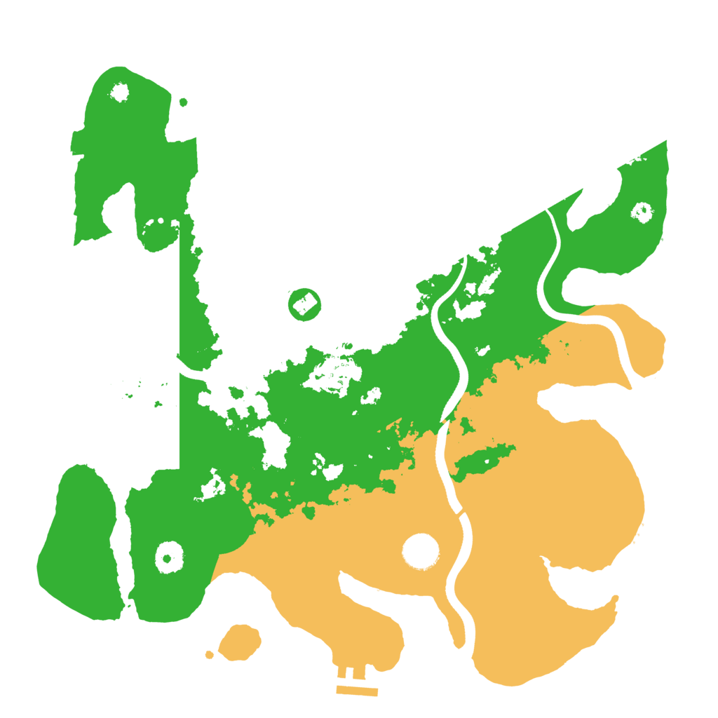 Biome Rust Map: Procedural Map, Size: 3500, Seed: 1441616647