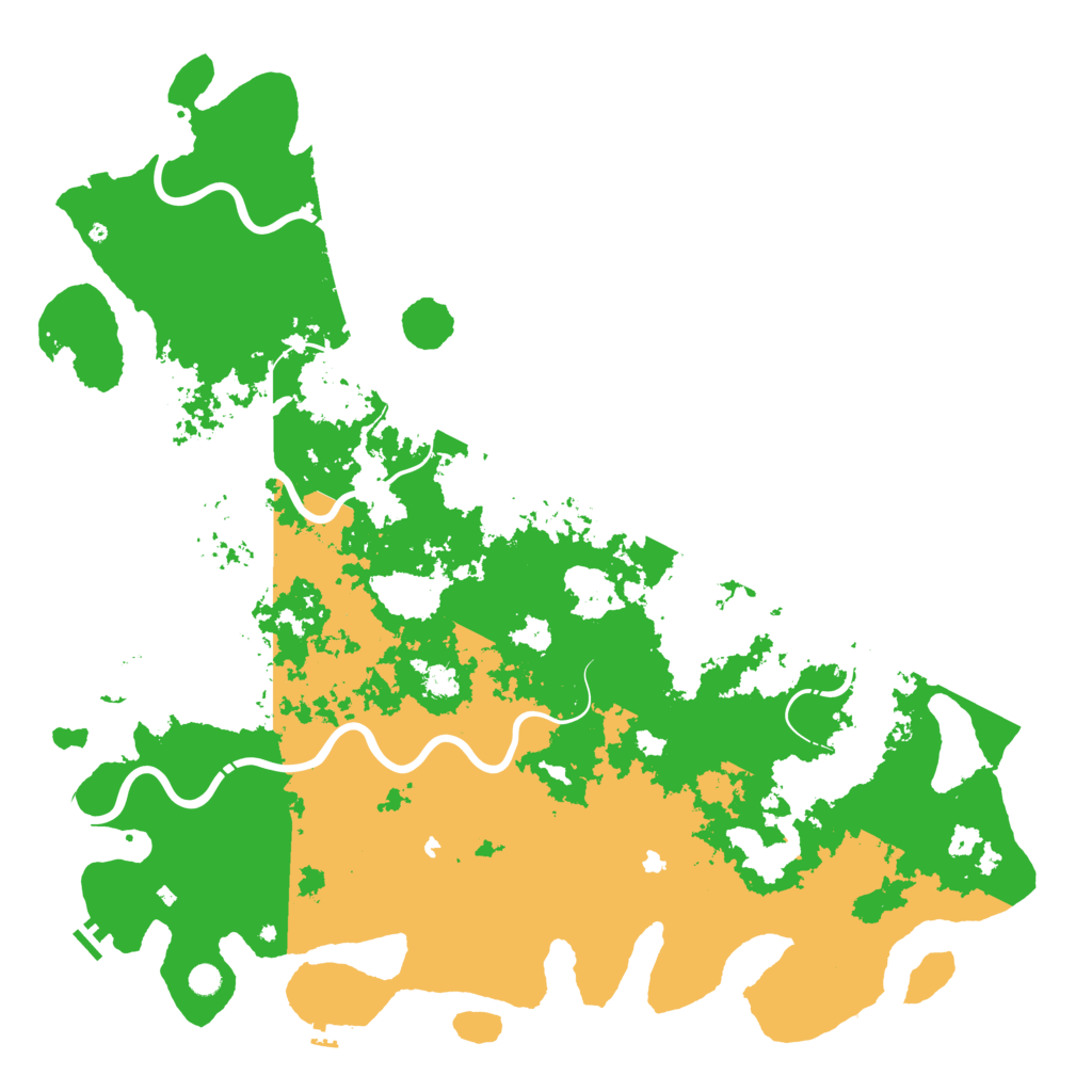 Biome Rust Map: Procedural Map, Size: 6000, Seed: 6733