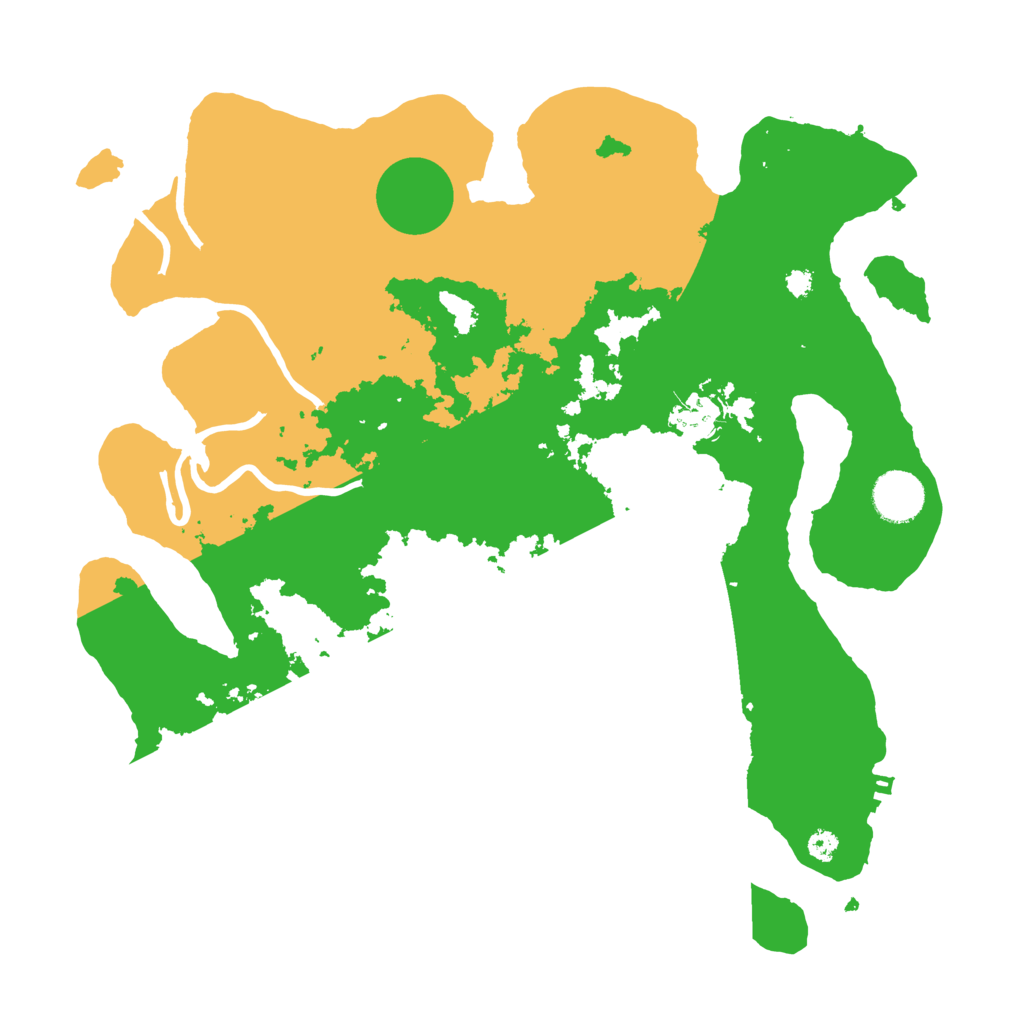 Biome Rust Map: Procedural Map, Size: 3500, Seed: 1961362571