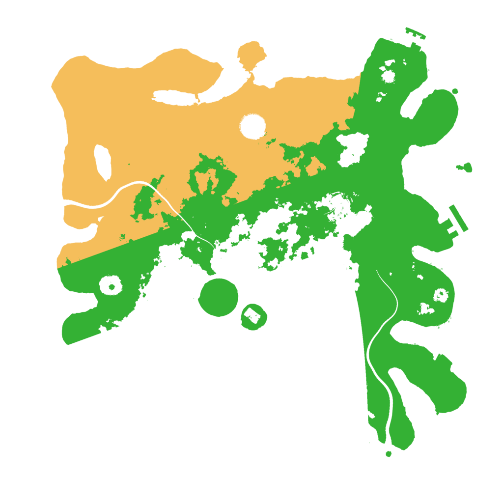 Biome Rust Map: Procedural Map, Size: 3500, Seed: 1290471208