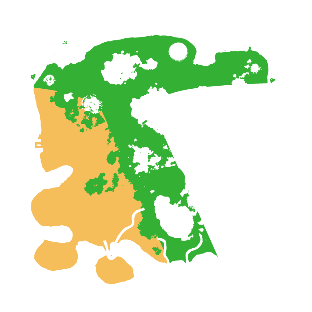 Biome Rust Map: Procedural Map, Size: 3000, Seed: 100350245