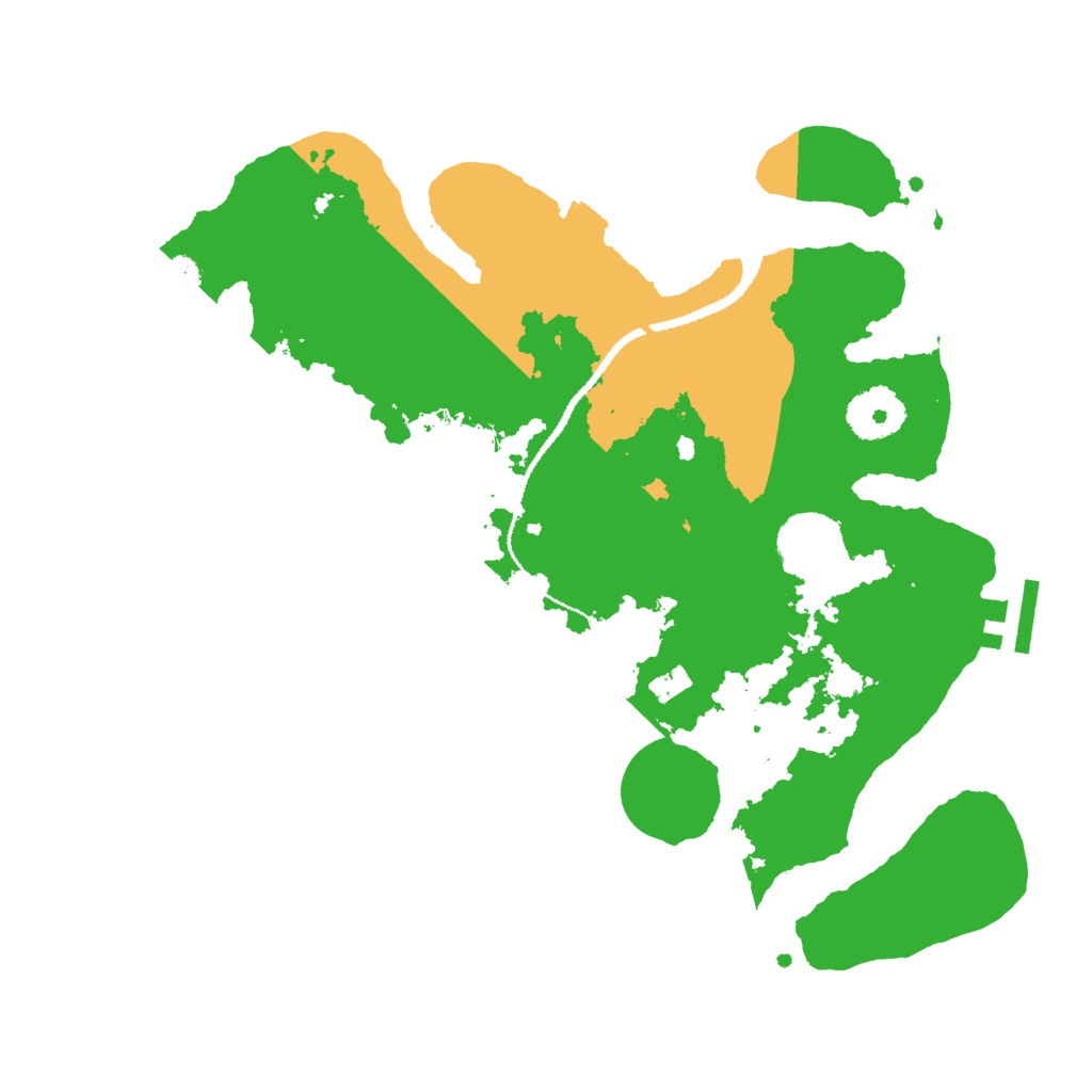 Biome Rust Map: Procedural Map, Size: 3000, Seed: 28482293