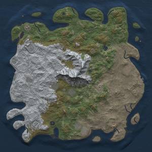 Thumbnail Rust Map: Procedural Map, Size: 5000, Seed: 188690027, 18 Monuments