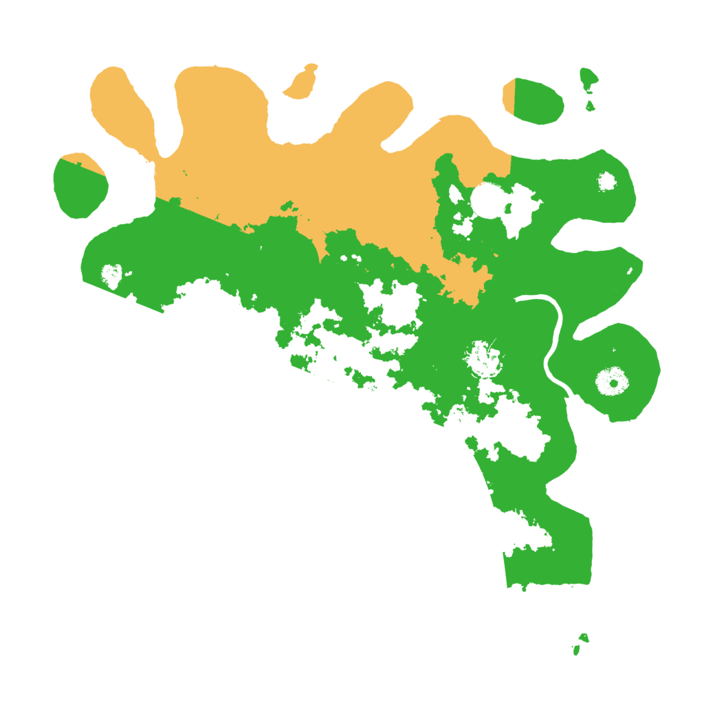 Biome Rust Map: Procedural Map, Size: 3500, Seed: 245377517