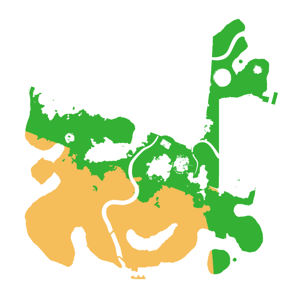 Biome Rust Map: Procedural Map, Size: 3100, Seed: 11211