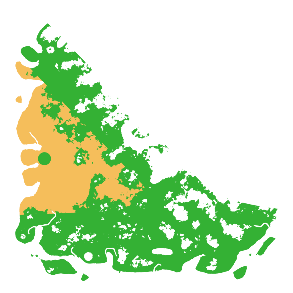 Biome Rust Map: Procedural Map, Size: 6000, Seed: 41412