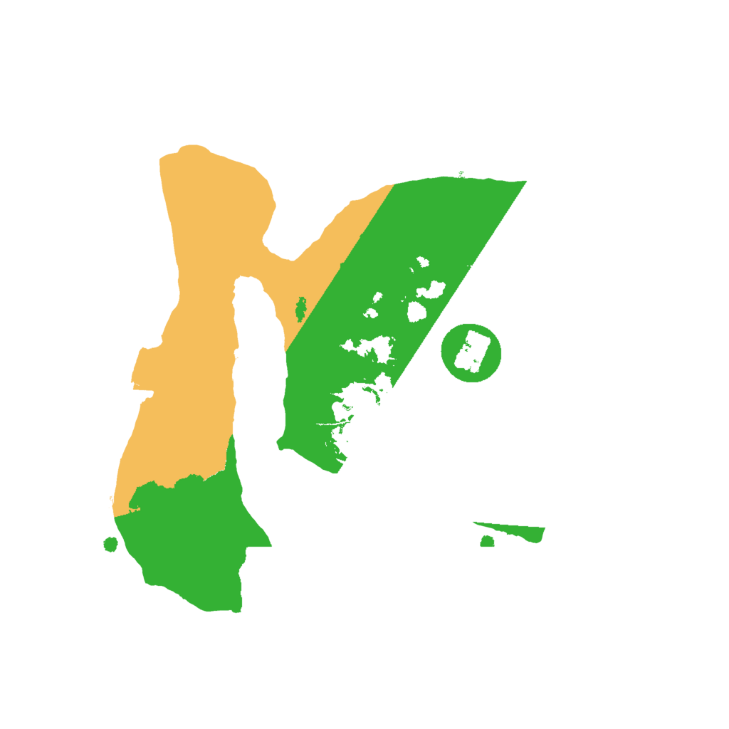 Biome Rust Map: Procedural Map, Size: 2000, Seed: 1085201532