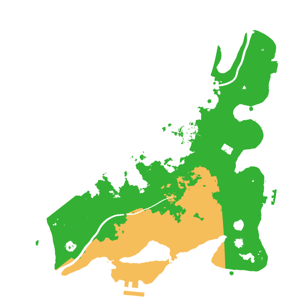 Biome Rust Map: Procedural Map, Size: 3000, Seed: 39805951