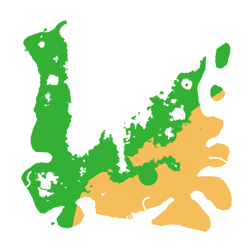 Biome Rust Map: Procedural Map, Size: 3500, Seed: 267209464