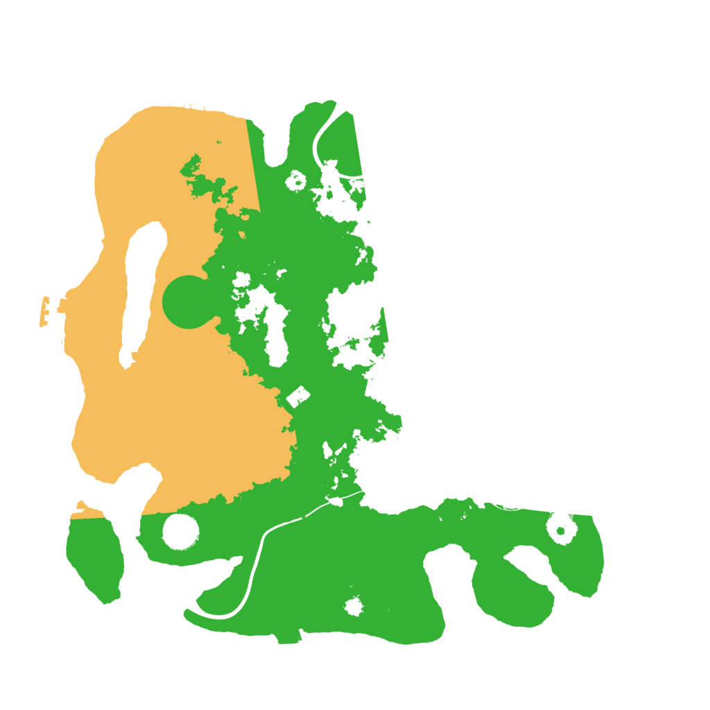 Biome Rust Map: Procedural Map, Size: 3500, Seed: 565486005