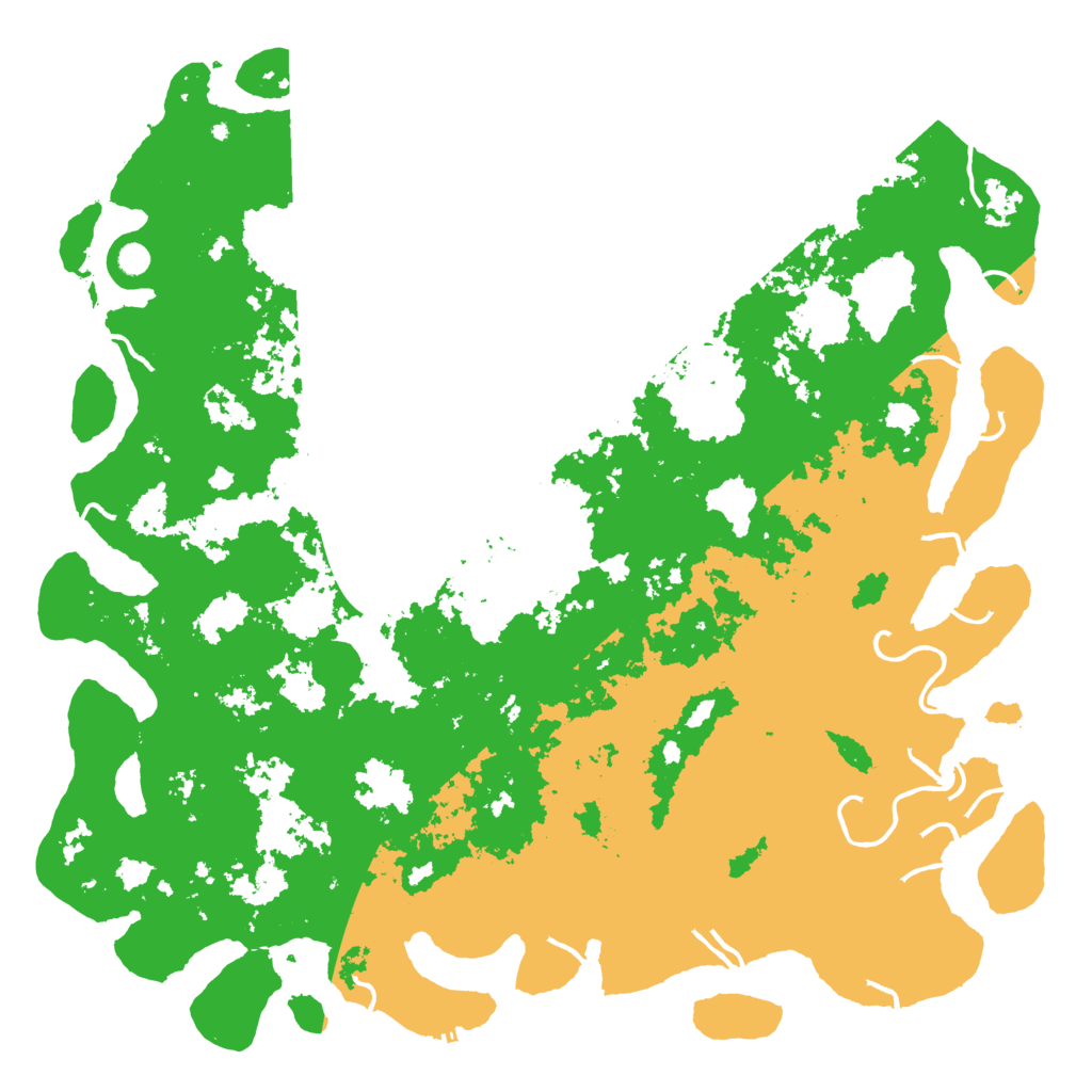 Biome Rust Map: Procedural Map, Size: 6000, Seed: 43792