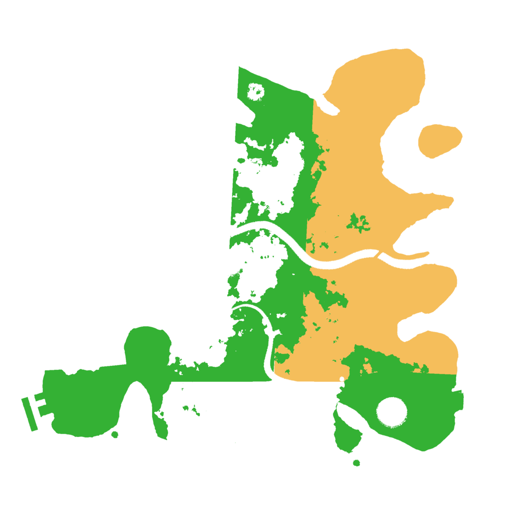 Biome Rust Map: Procedural Map, Size: 3000, Seed: 32631