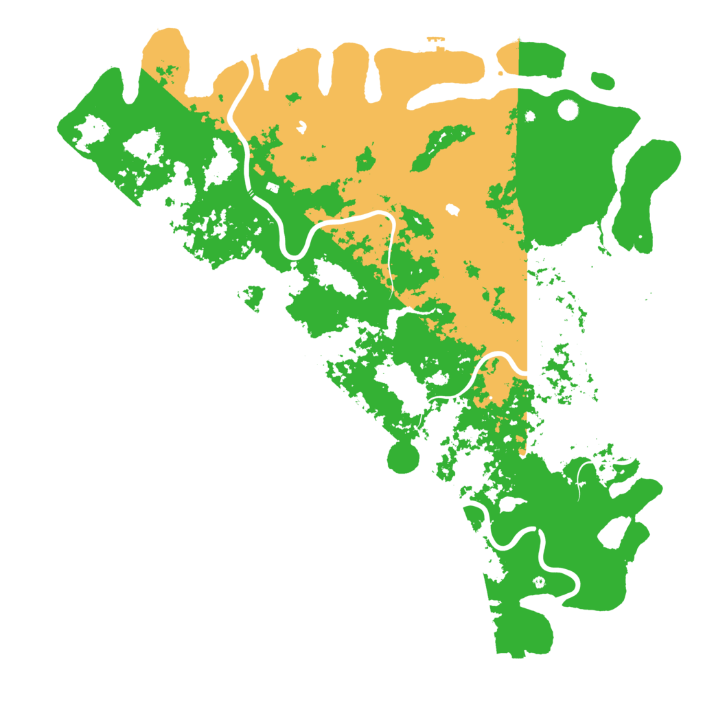Biome Rust Map: Procedural Map, Size: 6000, Seed: 639435092