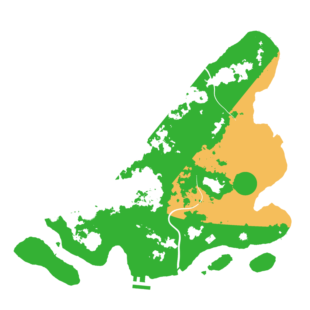 Biome Rust Map: Procedural Map, Size: 3500, Seed: 974367023