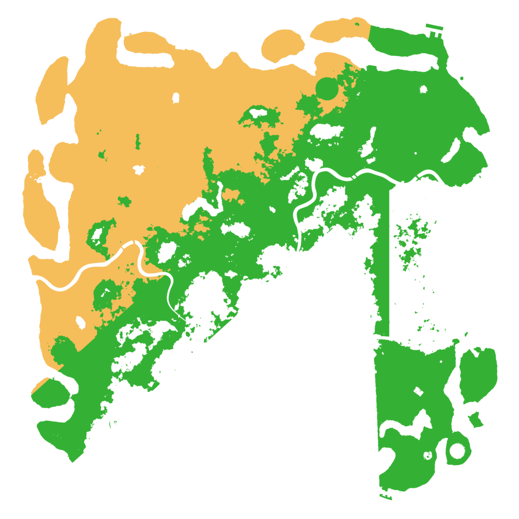 Biome Rust Map: Procedural Map, Size: 6000, Seed: 43678