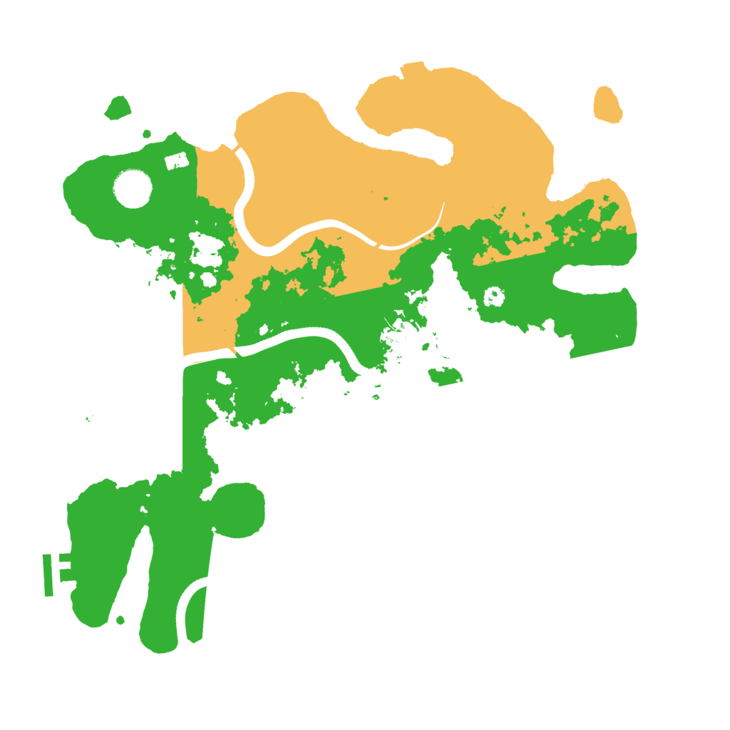 Biome Rust Map: Procedural Map, Size: 3500, Seed: 586120744