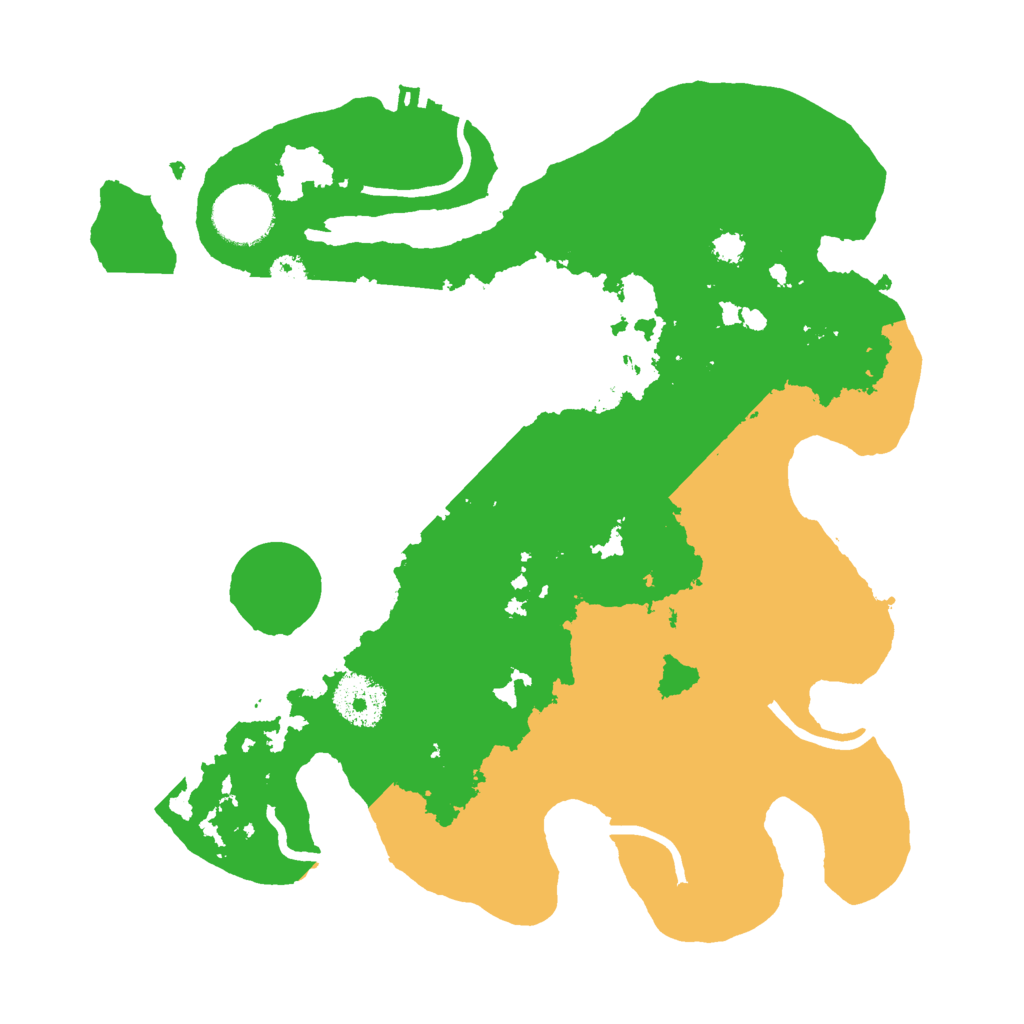 Biome Rust Map: Procedural Map, Size: 3000, Seed: 43704496