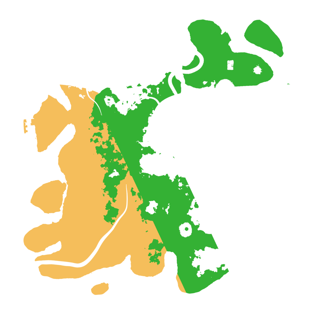 Biome Rust Map: Procedural Map, Size: 3500, Seed: 60864881