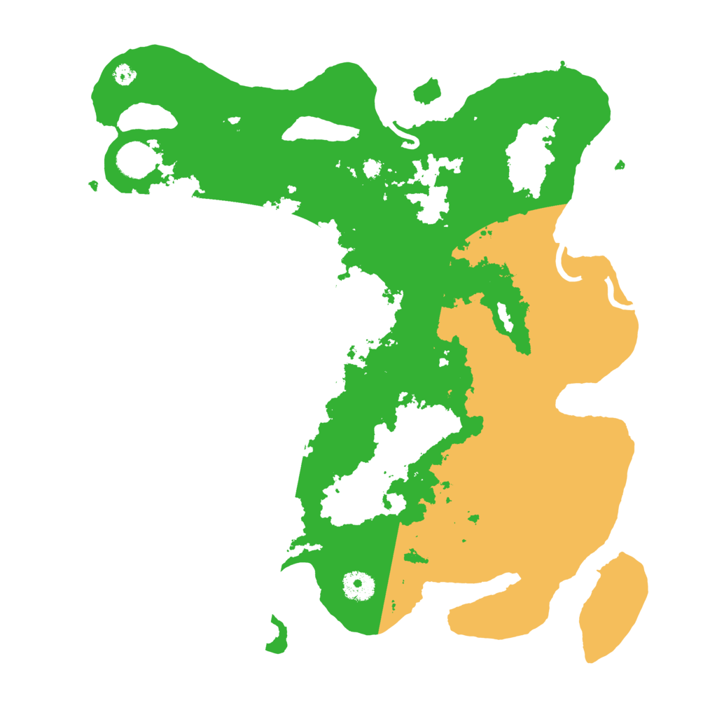 Biome Rust Map: Procedural Map, Size: 3500, Seed: 613425