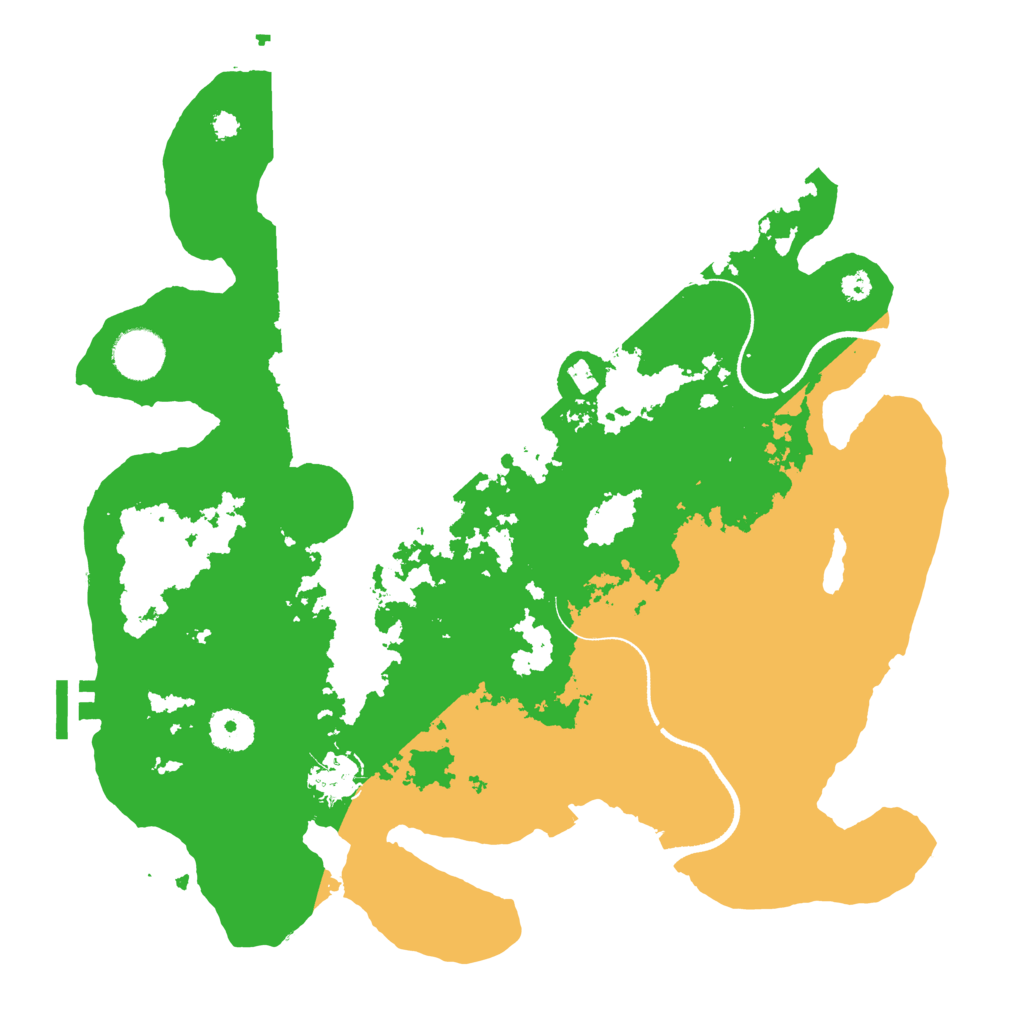 Biome Rust Map: Procedural Map, Size: 3500, Seed: 237302497