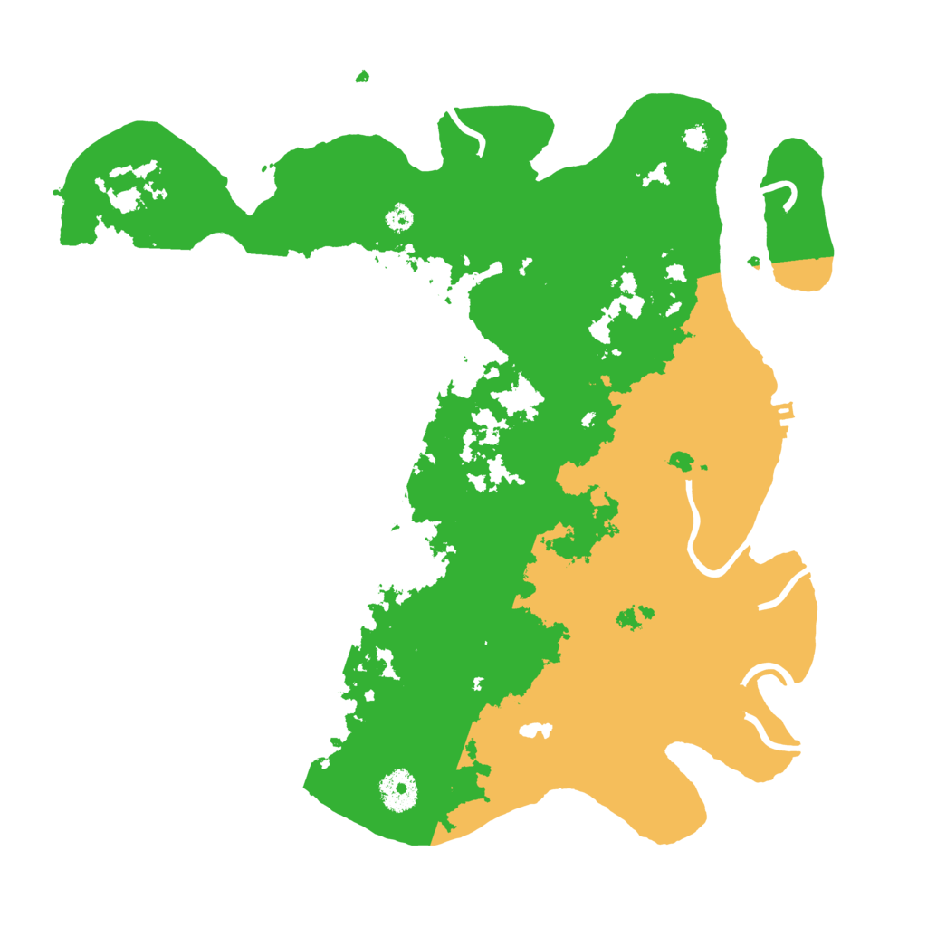 Biome Rust Map: Procedural Map, Size: 3500, Seed: 1635127117