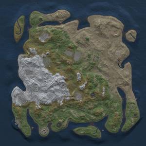 Thumbnail Rust Map: Procedural Map, Size: 4250, Seed: 97189351, 18 Monuments