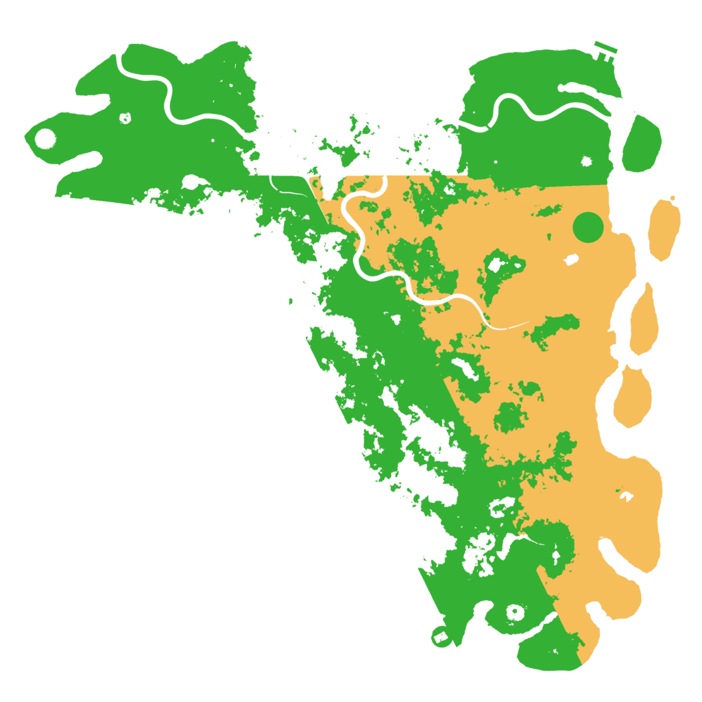 Biome Rust Map: Procedural Map, Size: 6000, Seed: 93335025