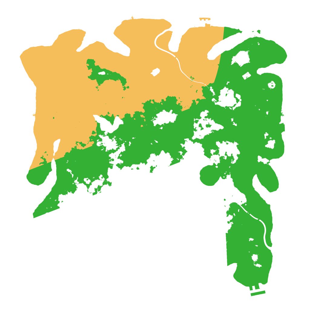Biome Rust Map: Procedural Map, Size: 4250, Seed: 240480532